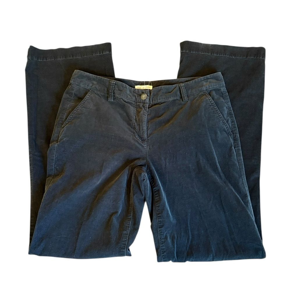 Eileen Fisher Stretch Twill Trouser Pants Charcoal Gray Womens Size XS